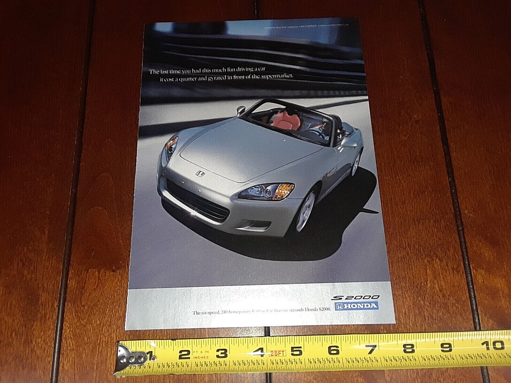 HONDA S2000 ORIGINAL AD