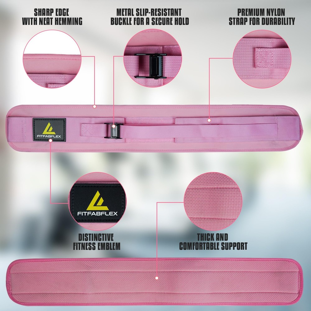 Exercise Hip Thrust Belt for Weights, Glute Workout Equipment, Adjustable Hip...
