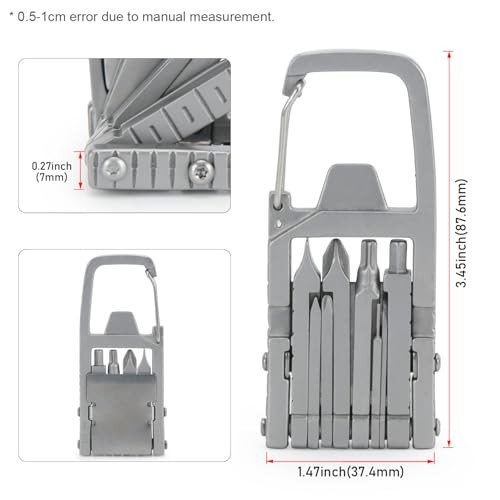 Generic2 in Keychain Multitool Screwdriver Bit Folding Multi Tool Bottle 1