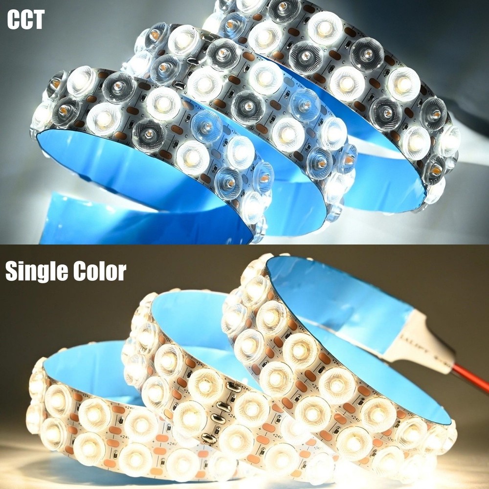 DC 24V 120LEDs/m Single Color / CCT Flexible Diffuse Reflection LED Light Strip