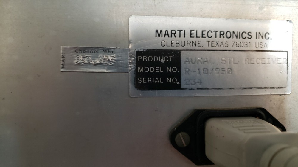 Marti R-10 Aural STL Receiver