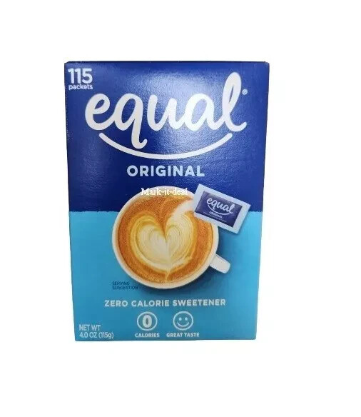 2 boxes Equal Original Zero Calorie Sweetener.  230 packets total  11/2026