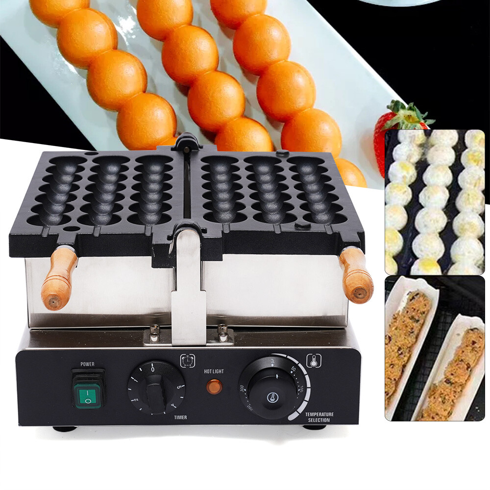 Electric Non-Stick Bubble Skewer Waffle Ball Maker Waffle Ball Maker Machine