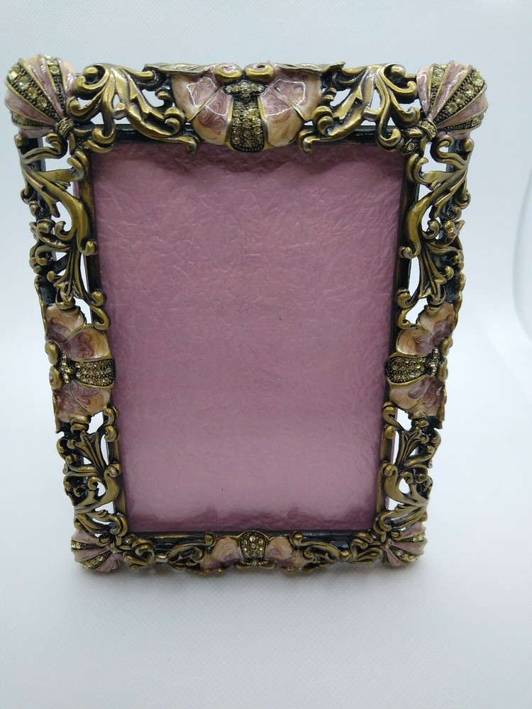 Designer Ciel  Photo Frame w/Austrian Crystals 3" x 5"