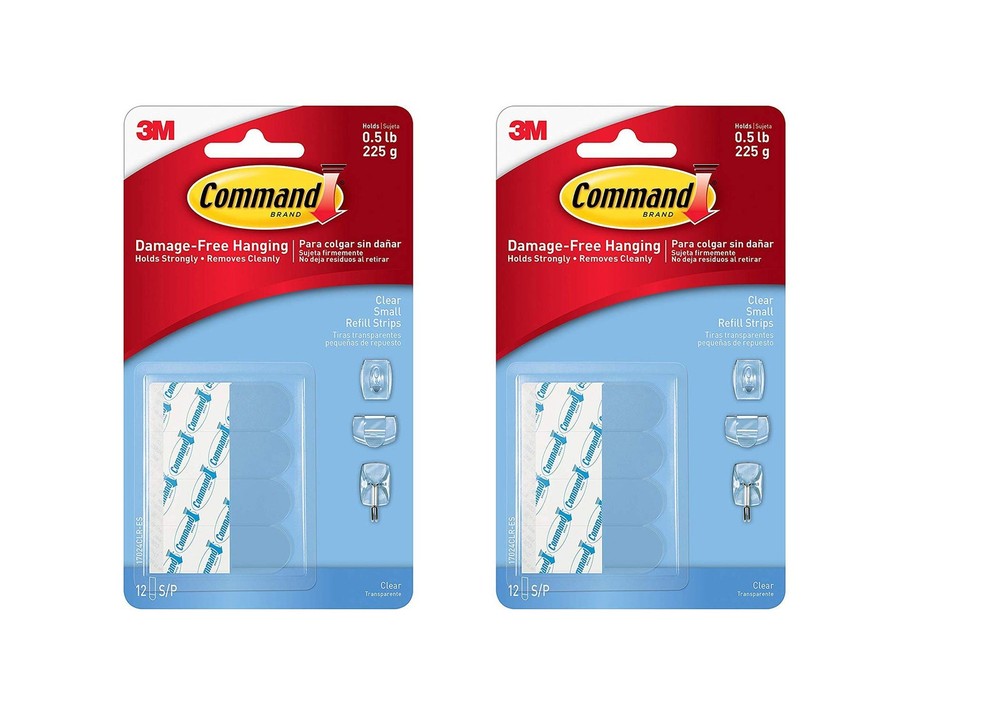 Small Refill Strips R69D, 24 Strips, Clear,