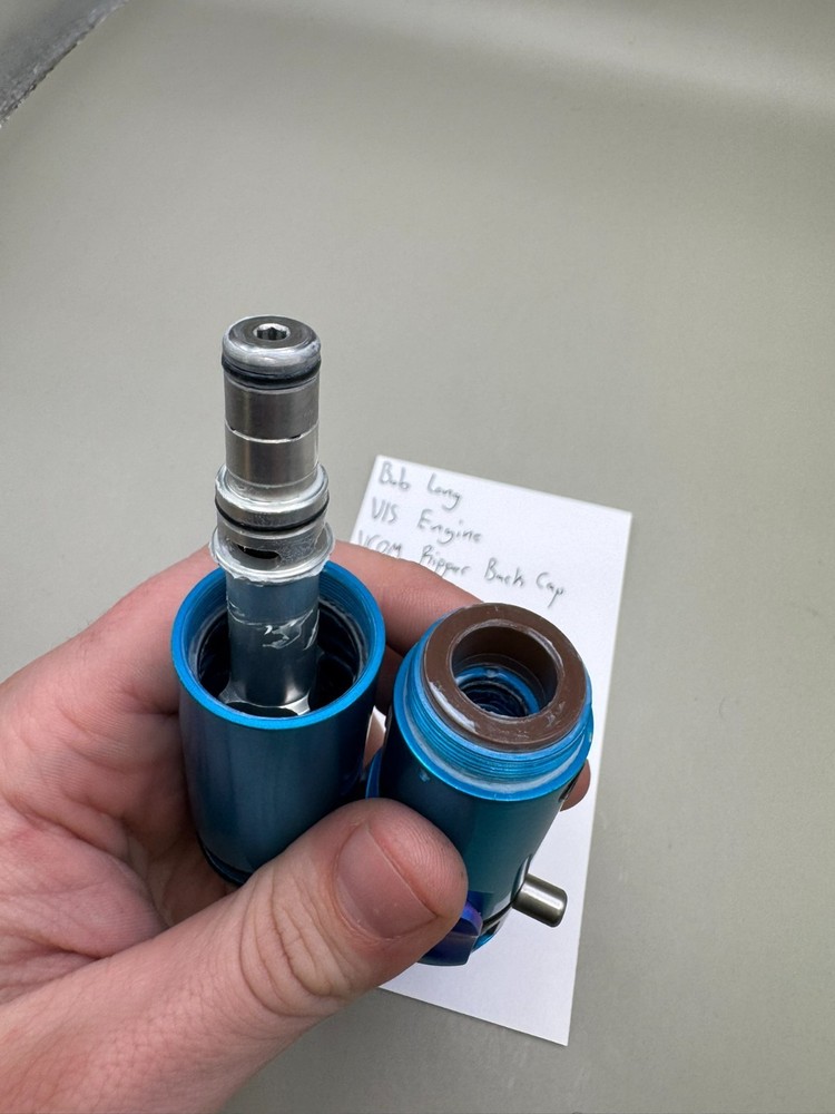 Bob Long VIS Engine VCOM Ripper Back Cap-Gloss Blue