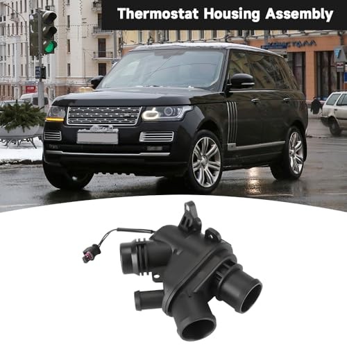 Engine Coolant Thermostat Housing Assembly with Sensor - Compatible for Land