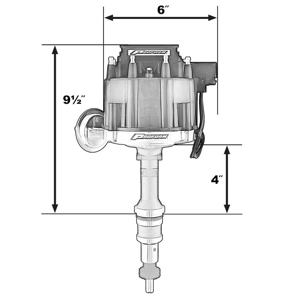 Proform 66980B High Performance HEI Distributor & Coil