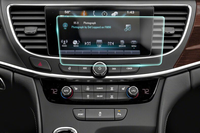 Crystal Clear Screen Protector for 2019 Buick Lacrosse Vehicle Navigation