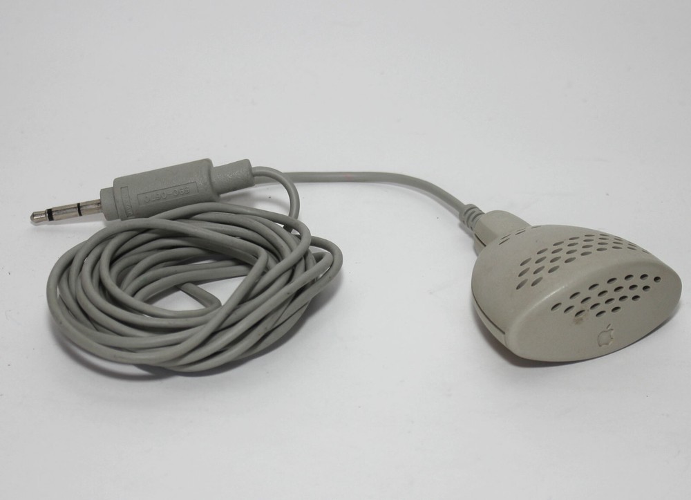 Vintage APPLE MAC MACINTOSH Wired Computer Plain Talk Microphone - 590-0670