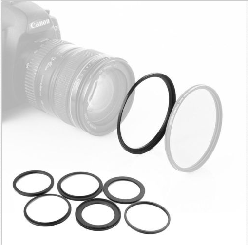 37mm-52mm 37mm to 52mm step up Filter Ring Adapter Black