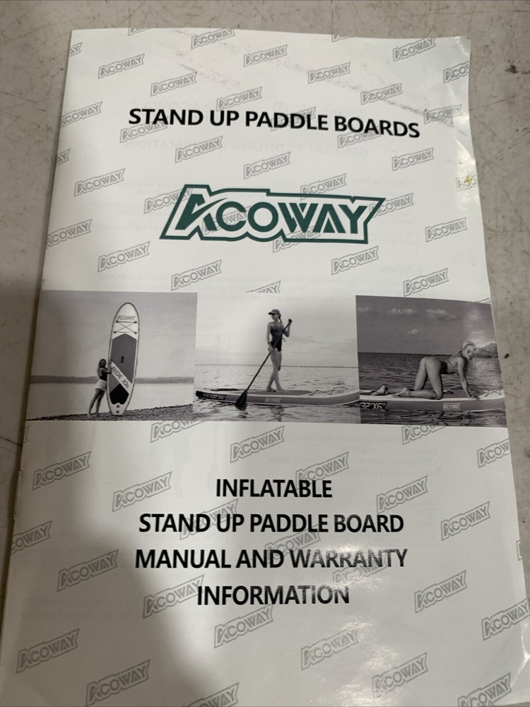 ACOWAY Inflatable Stand Up Paddle Board With Accessories