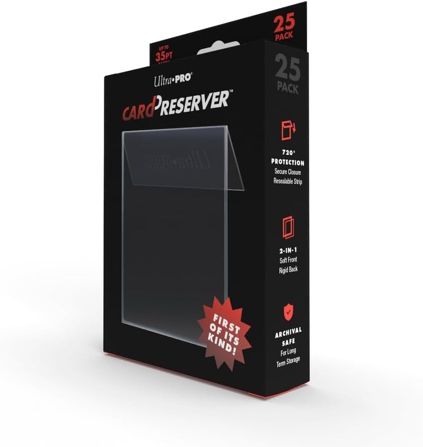 Ultra PRO - 25Ct. Transparent Card Preserver Semi Rigid Back, Soft Front