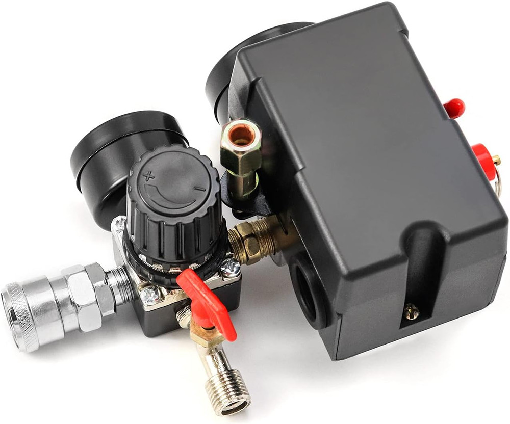 Air Compressor Pressure Switch Control Valve, 90-120PSI Pressure Regulator with