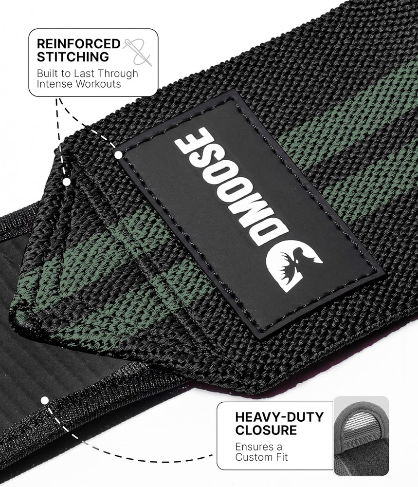 Elbow Wraps for Weightlifting (Pair) 40" Adjustable Brace for Joint Support, Pai