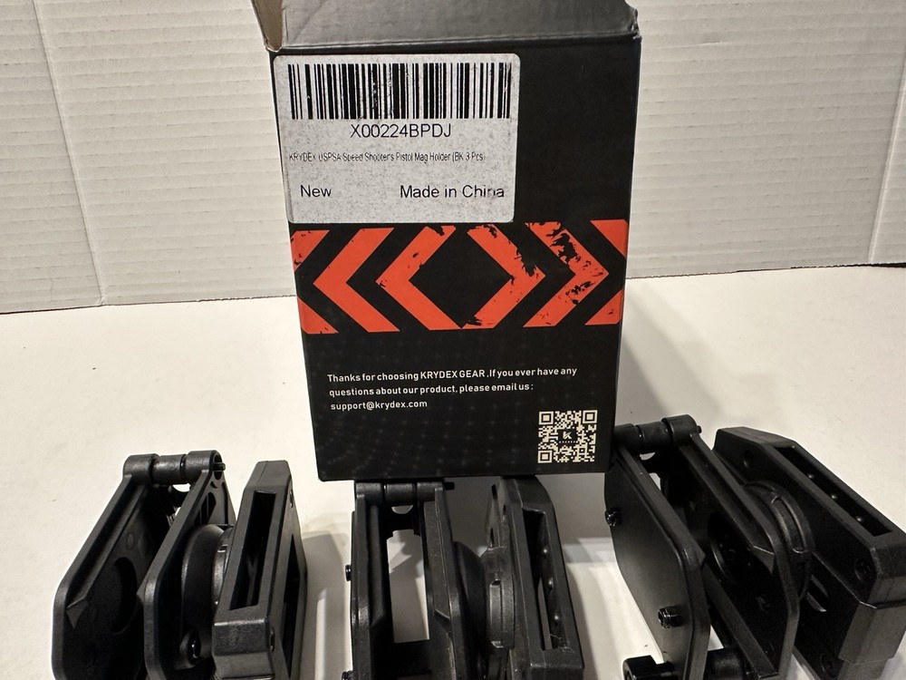 KRYDEX USPSA Shooter's Multi-Angle Pistol Magazine Holder (BK 3Pcs)