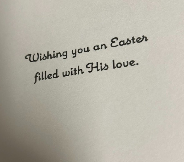 Happy Easter Greeting Card & Envelope ~ Easter... ~ Religious