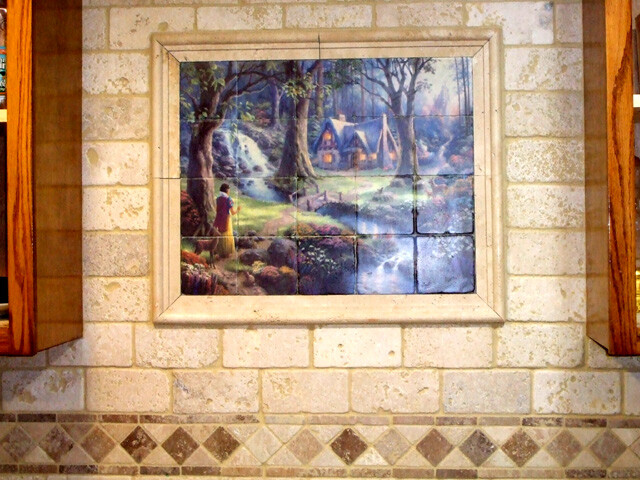 Art Mural Ceramic Backsplash Romance Decor Tile #300