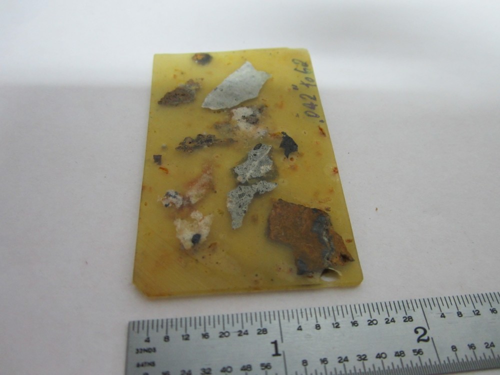 SLIDE WITH ROCK SPECIMEN FOR MICROSCOPE PETROGRAPH OPTICS BIN#K9-13