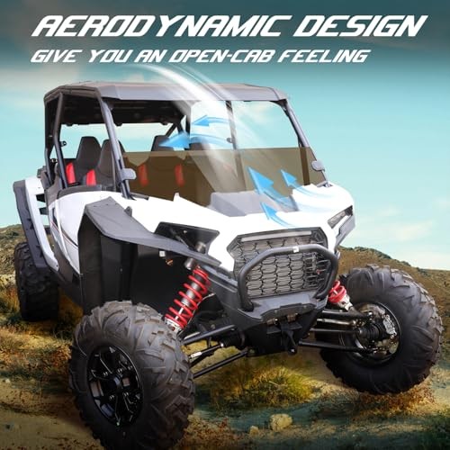 Half Windshield for RZR XP 1000/XP4 1000 2024,Tinted Front Half Windscreen