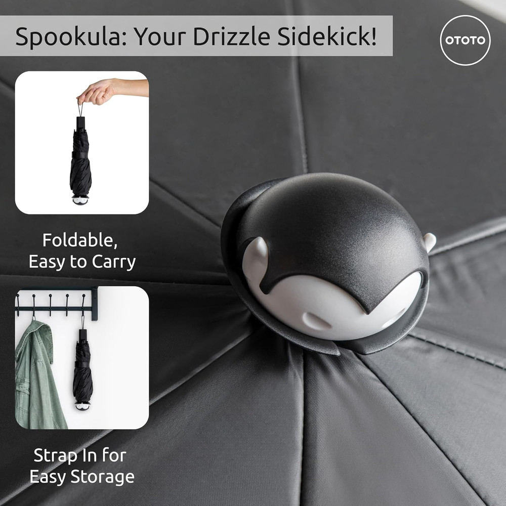 NEW! Spookula Vampire Folding, Collapsible, Umbrella, Unique, Goth Accessories,