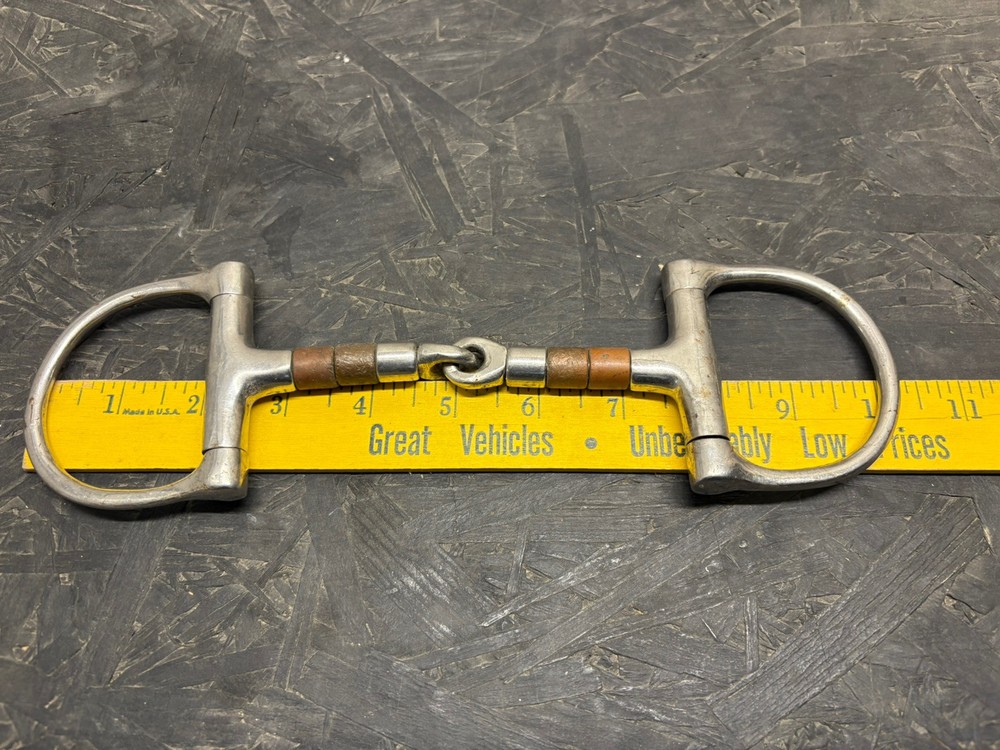 D-ring Jointed Snaffle Bit With Cooper Rollers