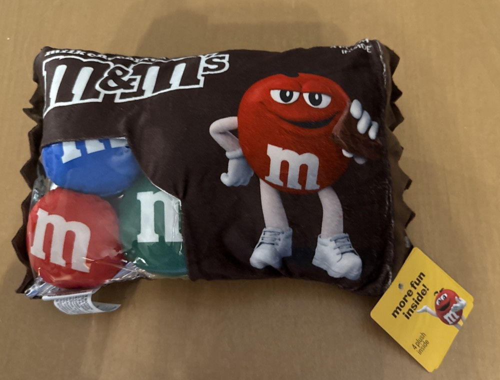 M&M’s Pillow W/ 4 Plush M &M’s Candies Inside from Iscream 2025