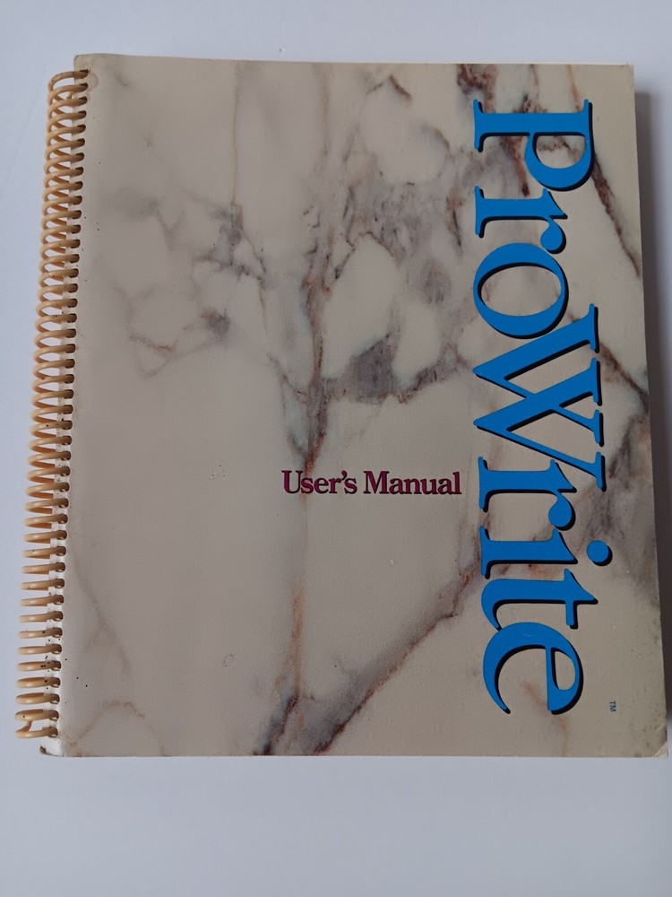 Amiga Pro Write Advanced Word Processor Manual & Supplement New Horizons