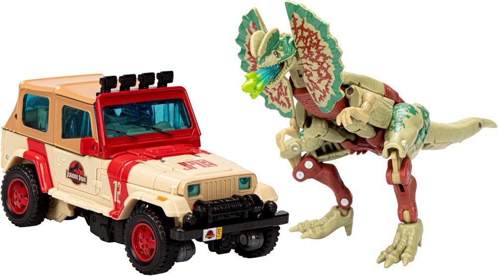 Transformers Collaborative Jurassic Park x Toys Dilophocon & Autobot JP12,...