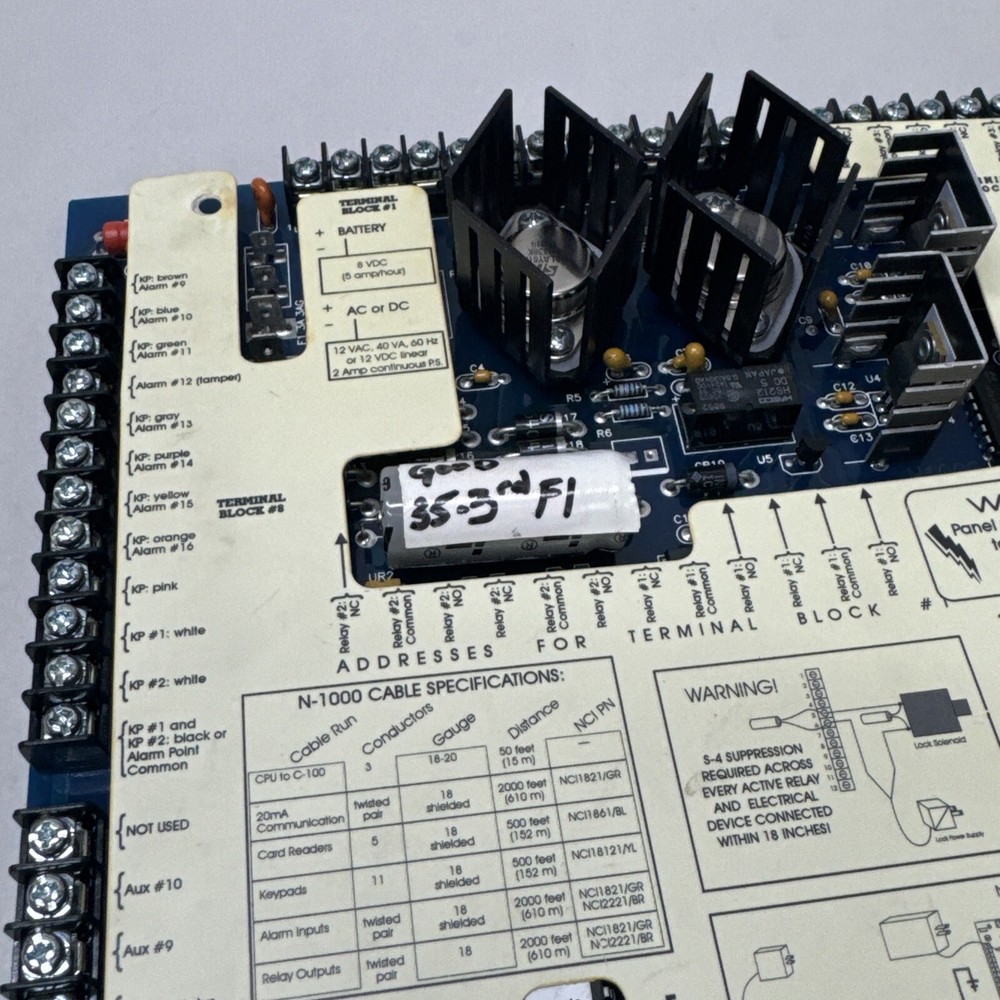 Honeywell Northern Computers N1000II N-1000-II Access Control Panel OEM Panel