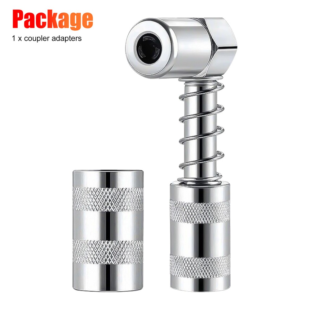 1PC Grease Nozzle Adapter Grease Gun- Accessory 90 Degree Grease Coupler Adapter