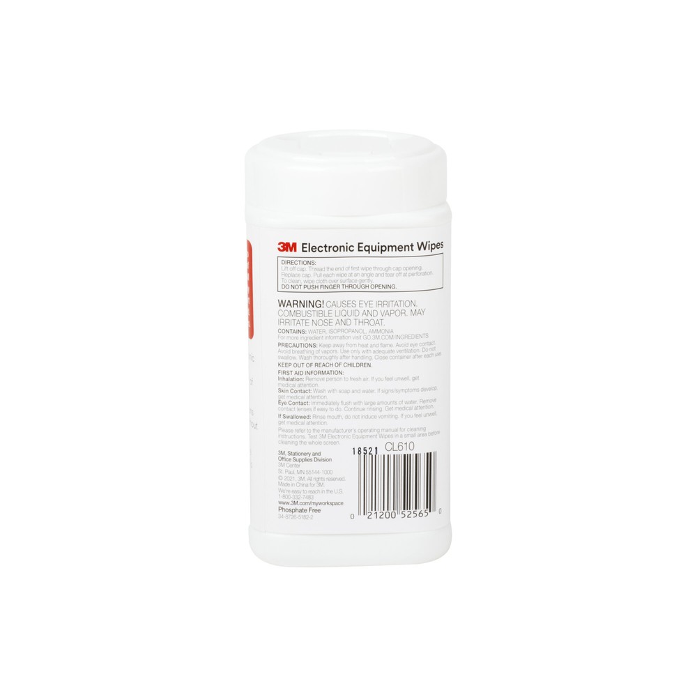 3M CL610 Antistatic Cleaning Wipes for Electronics