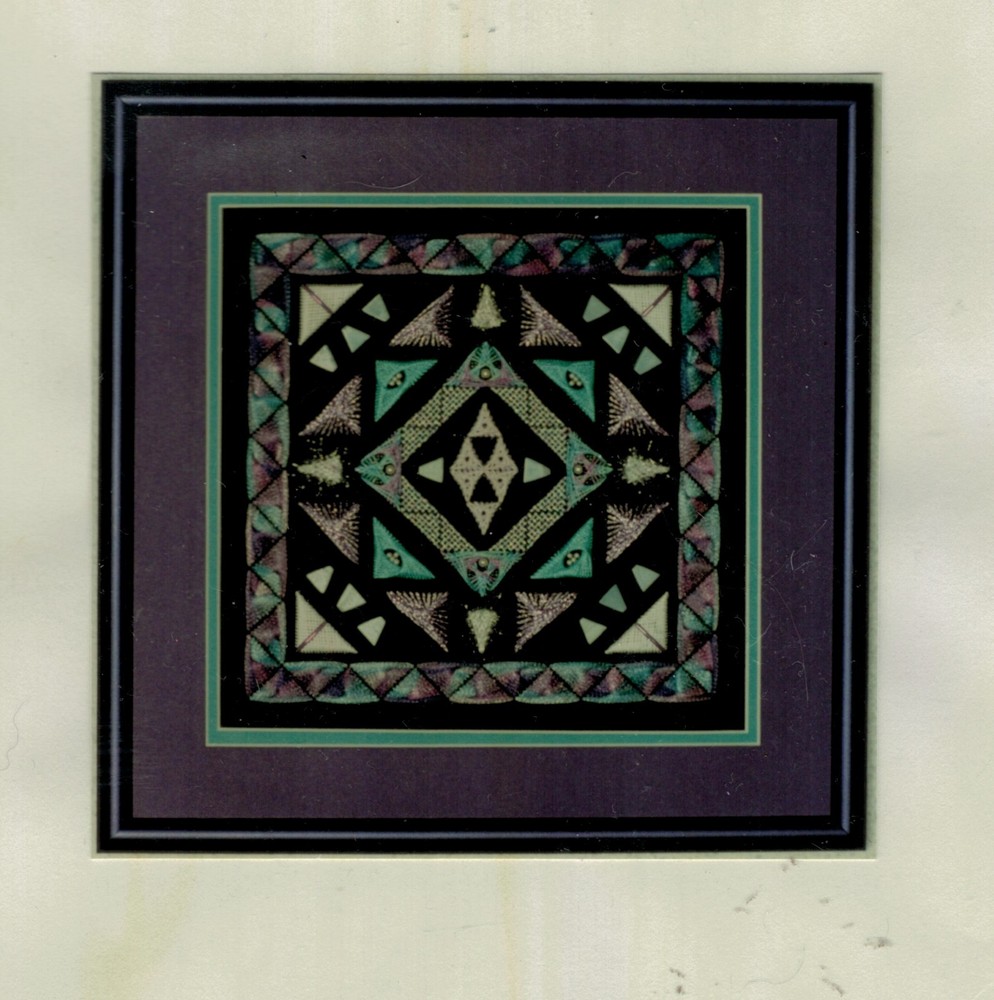 Kathleen Armstrong Counted Needlepoint Triangle Dance Chart with Embellishments