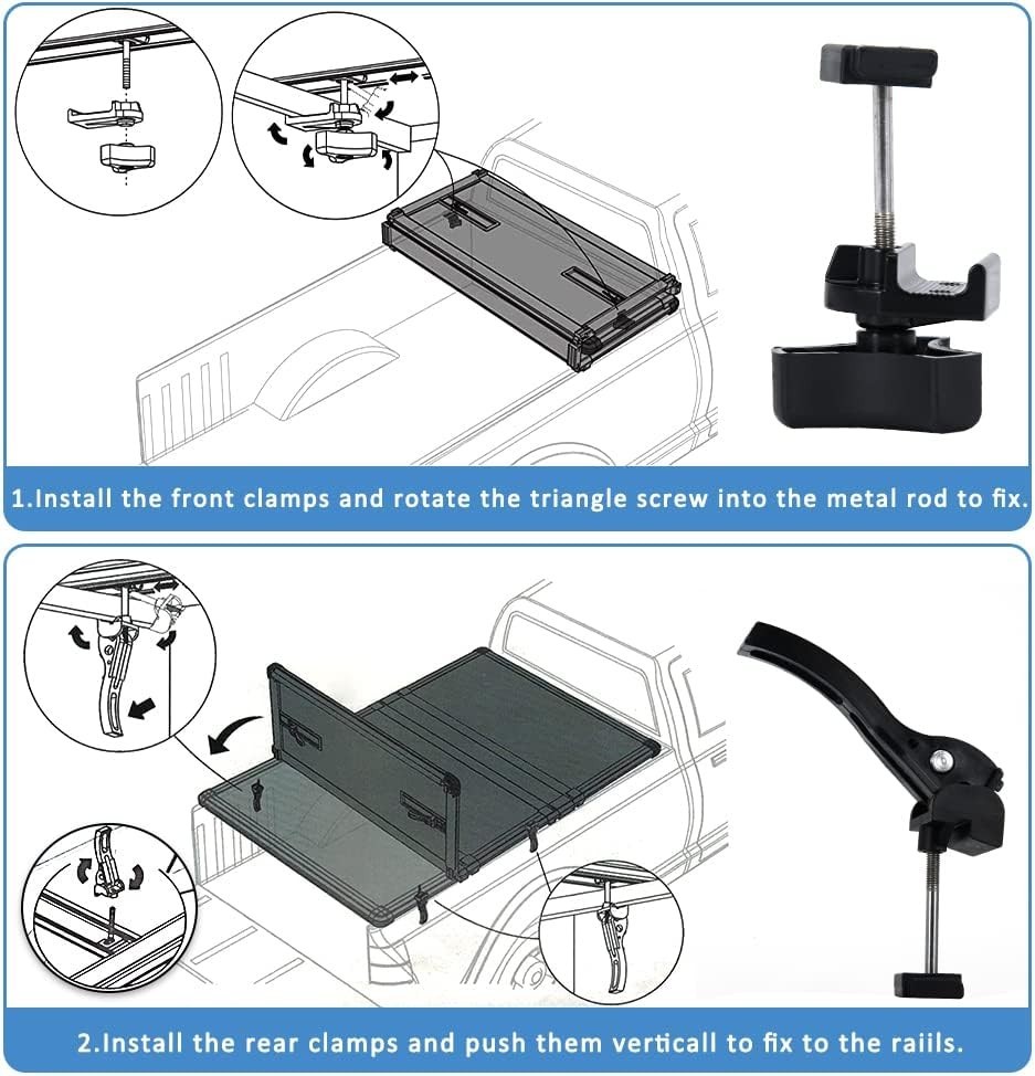 Tonneau Cover Replacement Hardware Kit for Secure Hard Tri-fold Installation