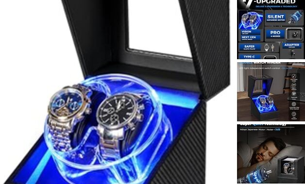 Watch Winder for Automatic Watches, 4 Modes Double Automatic Watch Winder box