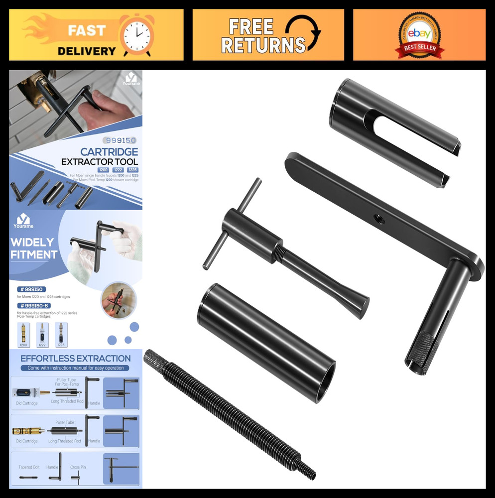 Shower Cartridge Extractor Tool - Puller for Moen 1200, 1222, 1225 Posi-Temp