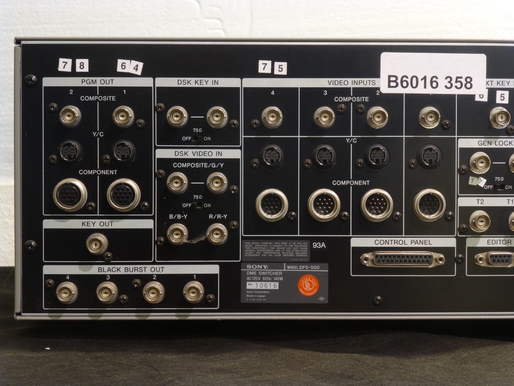 Sony DFS-500 DME Video Swticher with Digital Effects