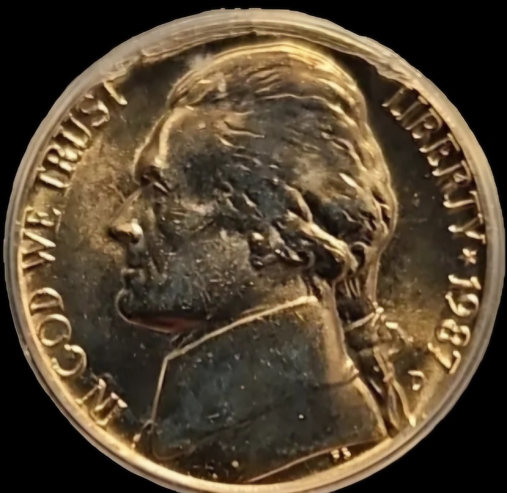 1987-D Jefferson Nickel MS67 Full Steps ICG