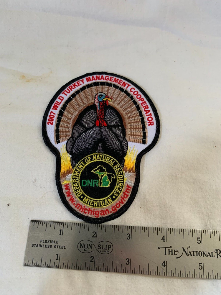 Michigan DNR WILD TURKEY Management Cooperator Patch 2007 Vintage