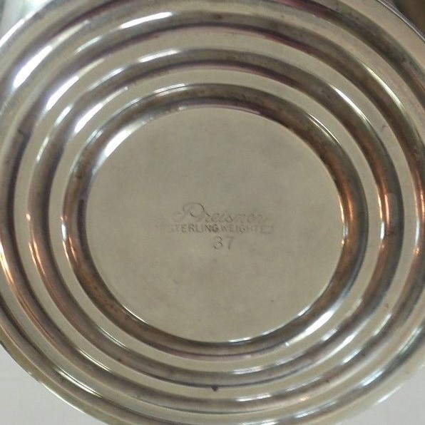 VINTAGE PREISNER STERLING SILVER PEDESTAL COMPOTE / CANDY DISH #37