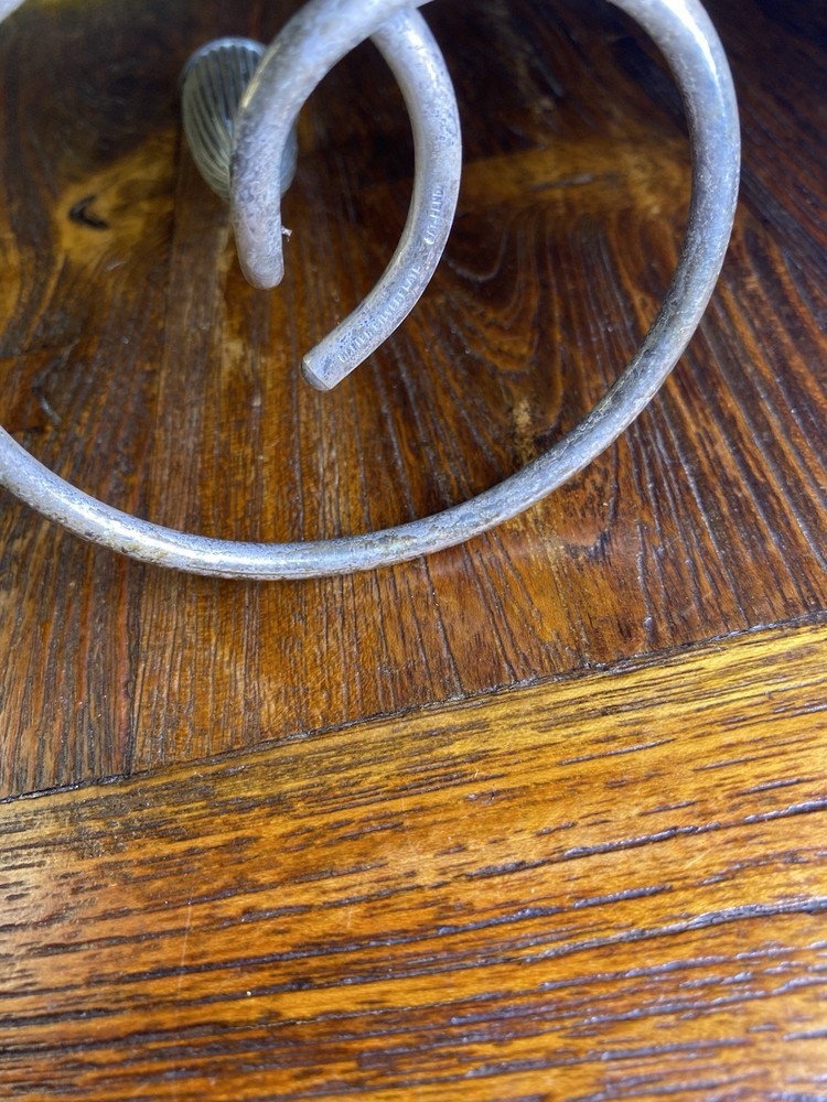 Vintage Napier Silverplated Loop Candlestick Taper Candle Holder