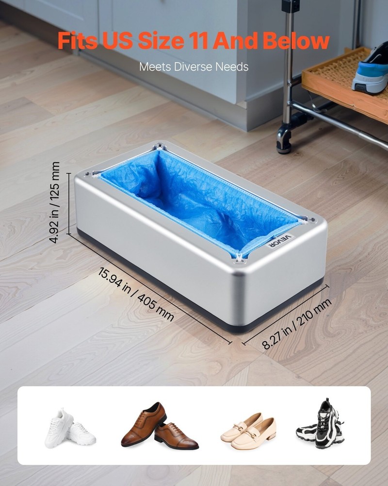 Automatic Shoe Cover Dispenser Machine Touchless Hygienic Quick Shoe Covers