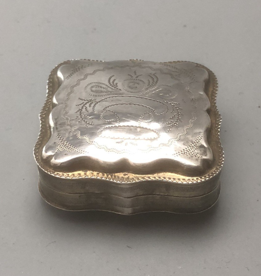 Victorian Dutch Silver Box 23g 1875 CZX
