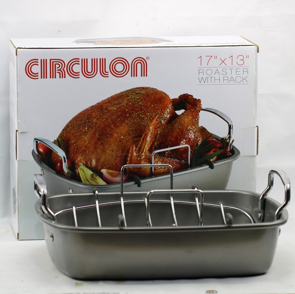 CIRCULON ROASTER PAN Nonstick with Rack - 17” X 13”