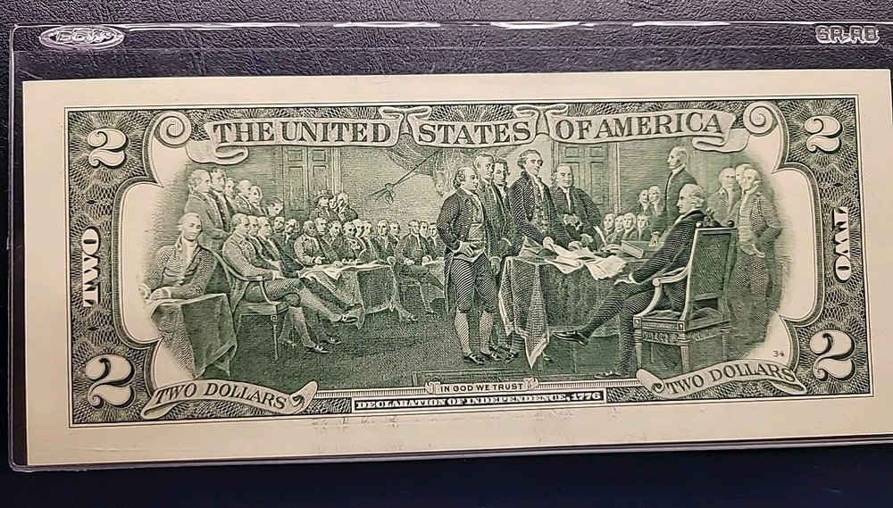 2013 Two Dollar Bill Error Over Ink On The Seal