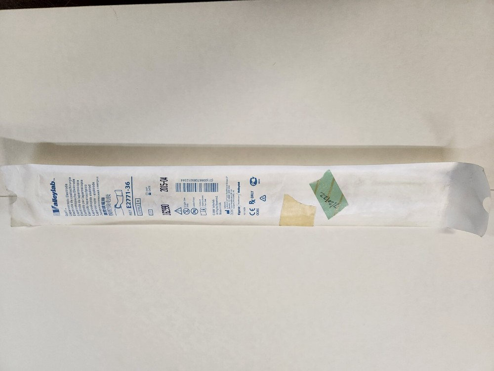 LAPAROSCOPIC CURVED SPATULA ELECTRODE, SOLID, 36CM