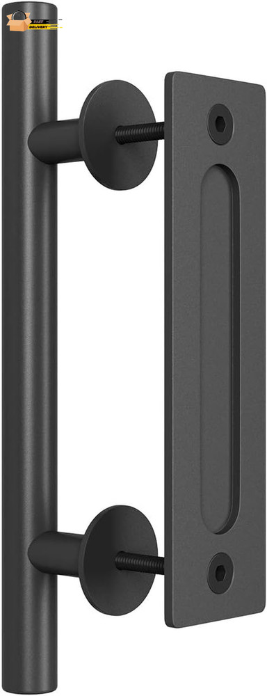 12" Heavy Duty Sliding Barn Door Handle, Pull and Flush Hardware