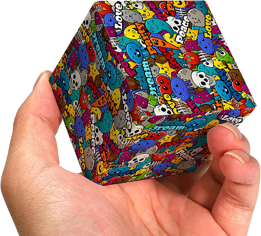 Graffiti 3X3 Speed Cube, UV Printing Cube Magic Cube Educational Puzzles Toys...
