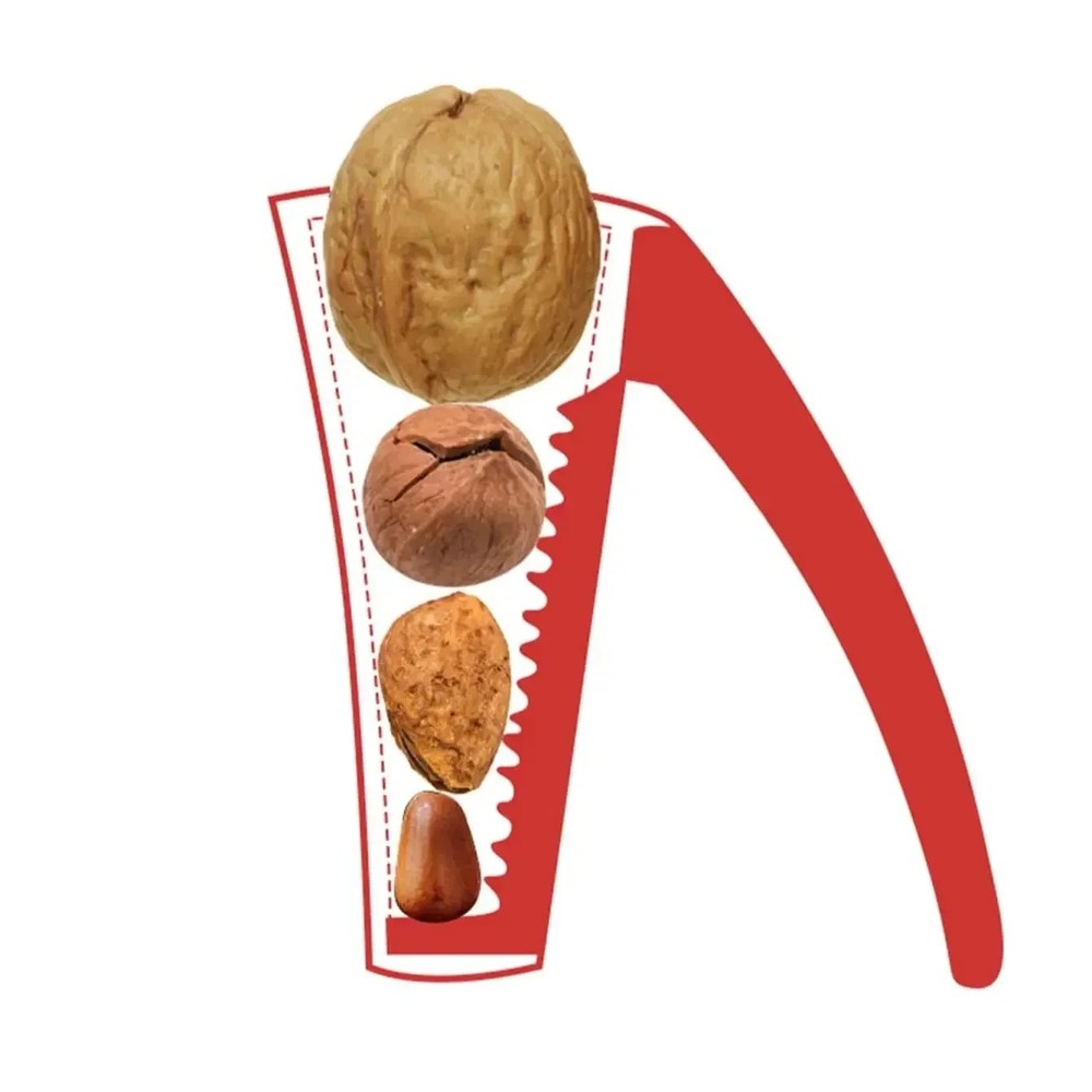 Nut Cracker Bottle Style Ergonomic Walnut Pecan Opener Sheller Tool 1-Pack