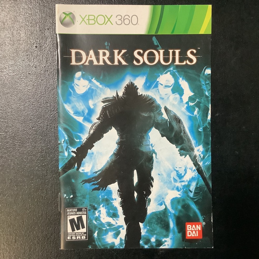 Dark Souls 1 Microsoft Xbox 360 Instruction Manual Only